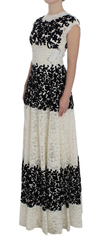 Elegant Floral Lace Cap Sleeve Maxi Dress - Luxury for You