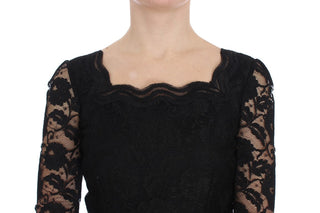 Elegant Black Floral Lace Maxi Dress - Luxury for You