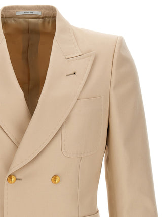 Cotton Double Breast Blazer Jacket