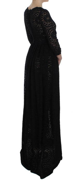 Elegant Floral Ricamo Maxi Dress - Luxury for You