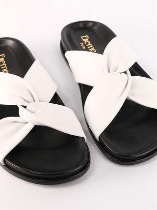 White Leather Sandals