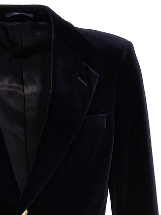 Turned-up Velvet Cuff Blazer