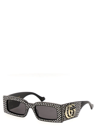 Crystal Rectangular Sunglasses