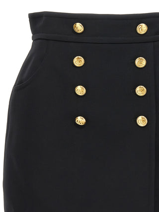 Logo Button Skirt