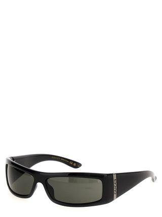 Rectangular Logo Sunglasses