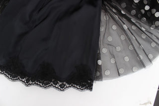 Elegant Polka Dotted Ruffled Dress - Luxury for You