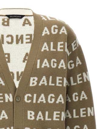 All-over Logo Cardigan