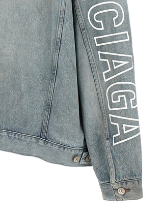 Logo Embroidery Denim Jacket