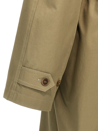 Check Lining Oversize Trench Coat