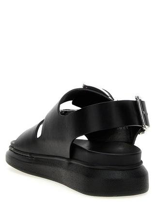 Buckle Leather Sandals