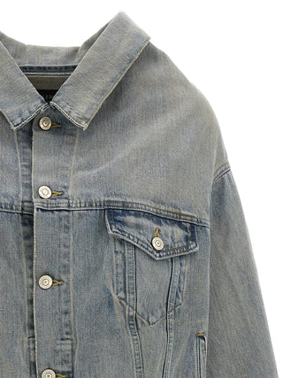 Off-the-shoulder Denim Jacket