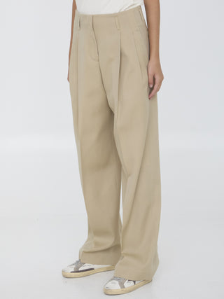 Wool Gabardine Trousers