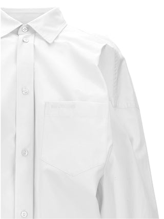 Asymmetric Shirt With Logo Embroidery