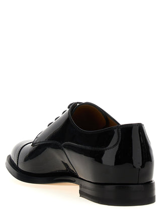 Patent Leather Lace-up Shoes