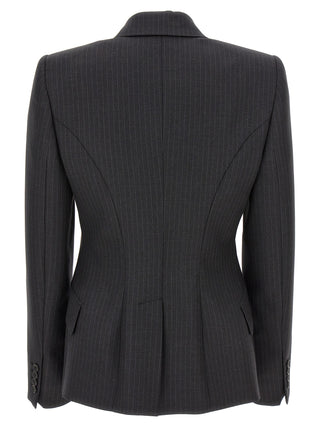 Single-breasted Pinstripe Blazer