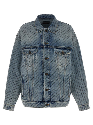 All-over Logo Denim Jacket