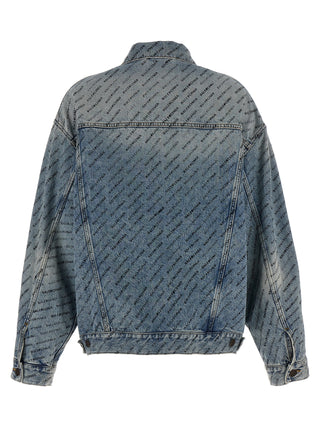 All-over Logo Denim Jacket