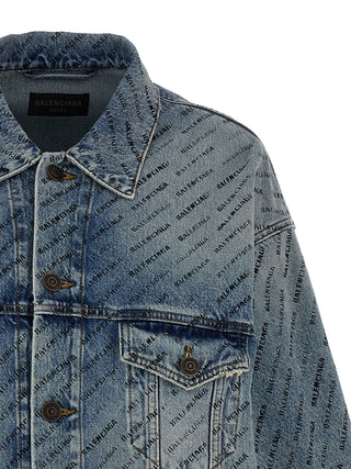 All-over Logo Denim Jacket