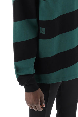 Striped Long Sleeve Polo Shirt