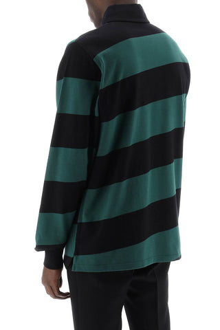 Striped Long Sleeve Polo Shirt