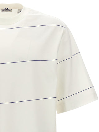 Logo Embroidery Striped T-shirt