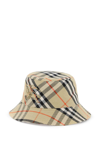 Ered Cotton Blend Bucket Hat With Nine Words