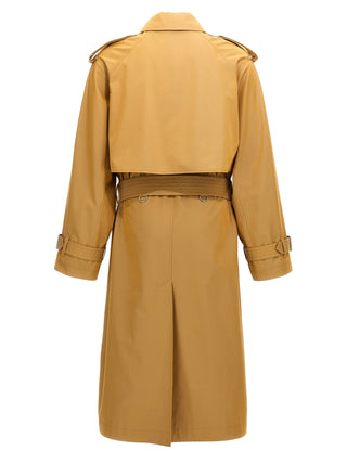 Double-breasted Long Trench Coat