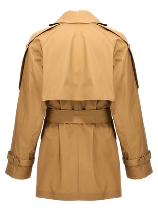 Double-breasted Short Trench Coat