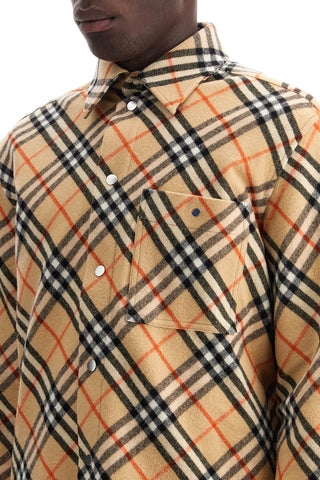 Check Wool Overshirt