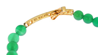 Elegant Green Jade Bead & Gold Plated Bracelet - Luxury for You