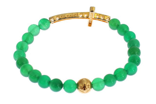 Elegant Green Jade Bead & Gold Plated Bracelet - Luxury for You