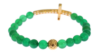 Elegant Green Jade Bead & Gold Plated Bracelet - Luxury for You