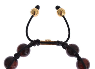 Radiant Red Tiger Eye & Cz Gold Bracelet - Luxury for You