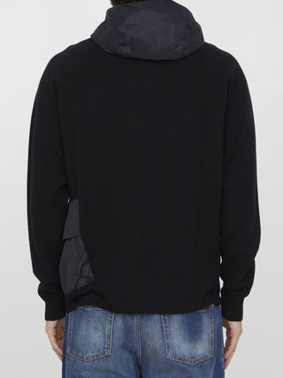 Black Cotton Hoodie