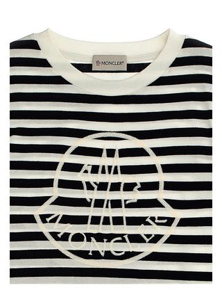 Logo Embroidery Striped T-shirt