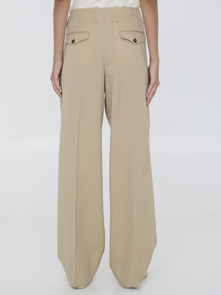 Wool Gabardine Trousers