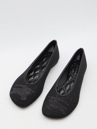 Mesh Fabric Ballerinas