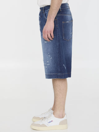 Denim Bermuda Shorts