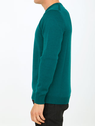 Green Merino Wool Sweater