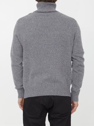 Grey Cashmere Turtleneck