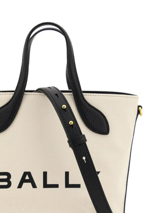 Elegant Monogram Bucket Bag In Black & White