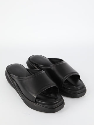 Black Leather Sandals