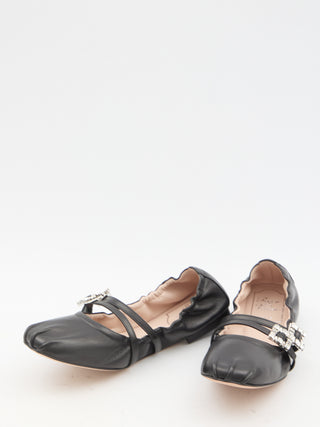 Nappa Ballerinas With Straps