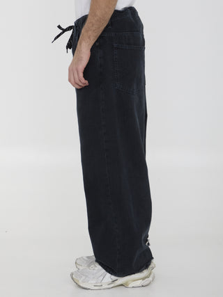 Baggy Jeans With Drawstring