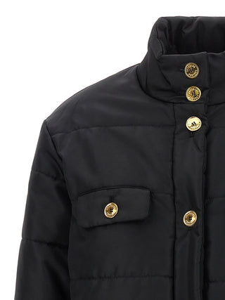 Logo Button Down Jacket