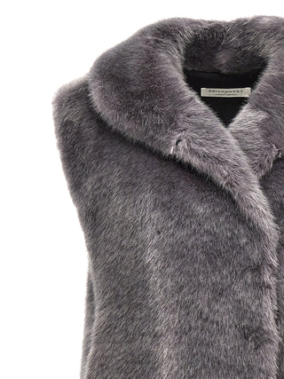 Extra Long Faux Fur Vest