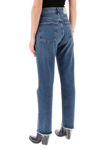 Straight Leg Jeans From The 90's With High Waist