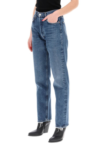 Straight Leg Jeans From The 90's With High Waist