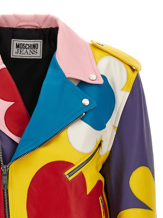 Multicolor Biker Jacket