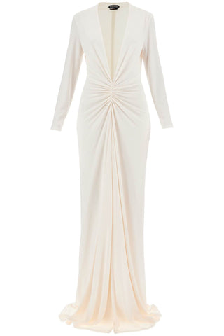 Long Stretch Jersey Evening Dress